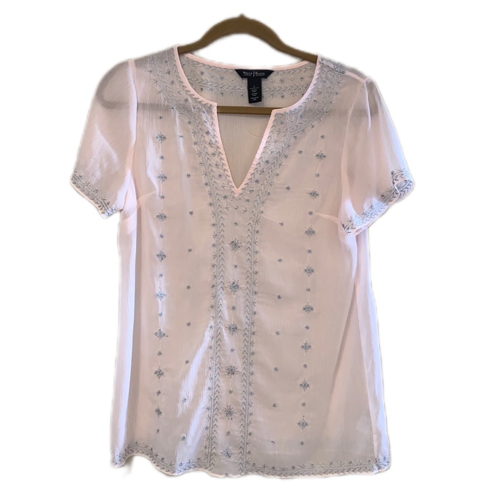 White house Black market short sleeve shirt Medium